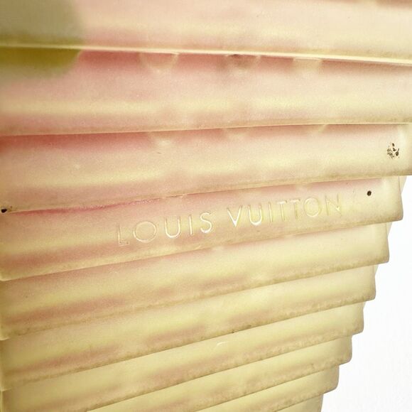 LOUIS VUITTON White Pink Time Out Sneakers Size 39 Lace Up LV Logo Low Top - Picture 14 of 16